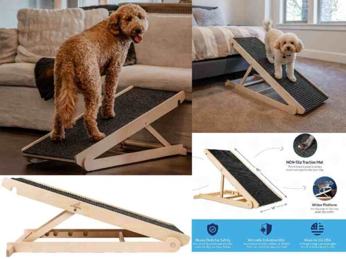 Adjustable Dog Ramp For Couch and Bed