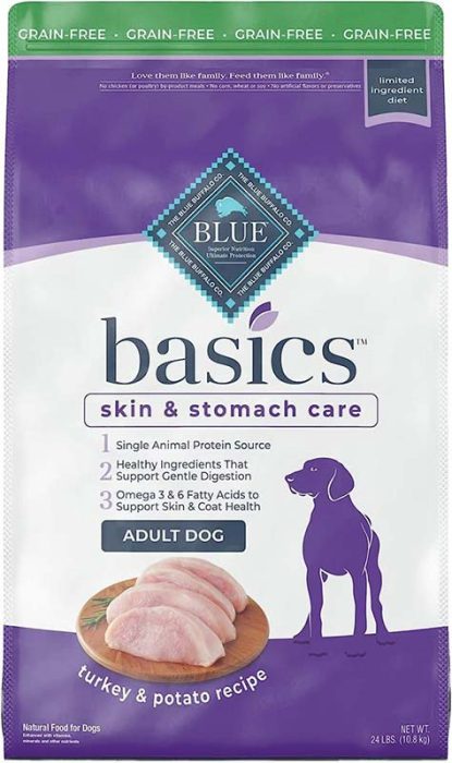 BLUE BUFFALO Basics Limited Ingredient Diet Grain Free Adult Dog Food