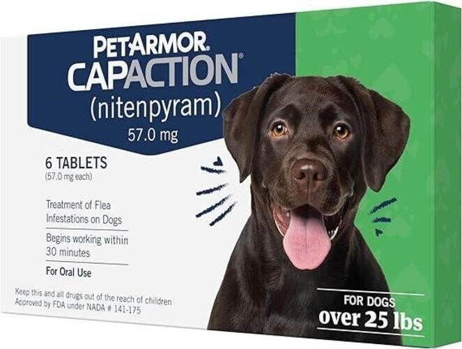 CapAction Oral Flea Treatment Large Dogs