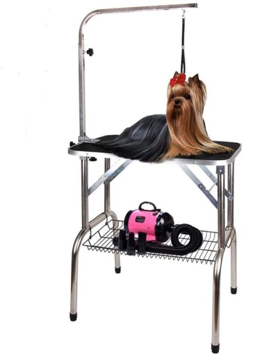 Polar Aurora Foldable Dog Grooming Table Adjustable Grooming Arm