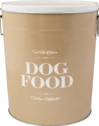 harry barker taupe dog food container